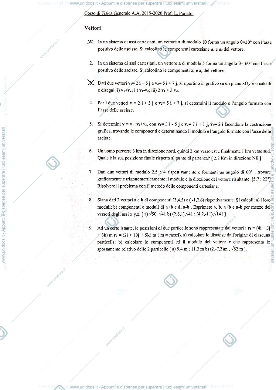 Anteprima pagina 2 — Esercizi per prova d'esame
