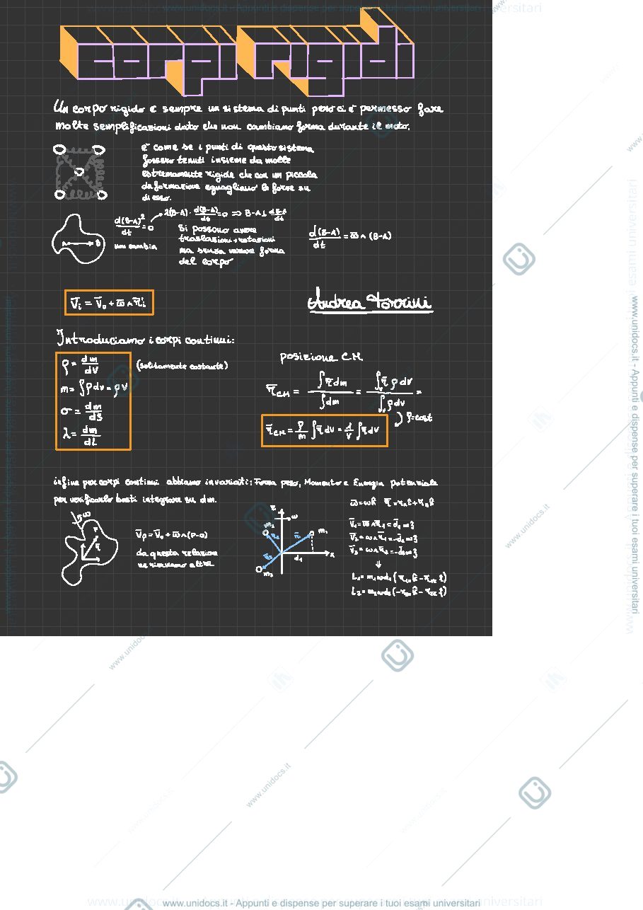Anteprima pagina 1 — Appunti Fisica 1 - seconda parte