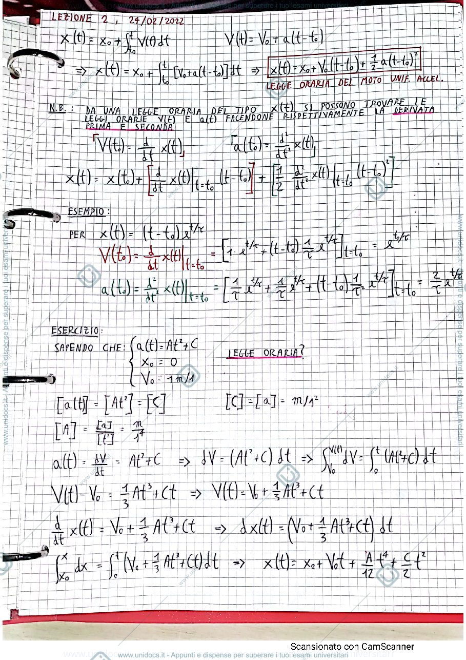 Anteprima pagina 3 — Appunti di fisica 1 prof. Ernesto Placidi