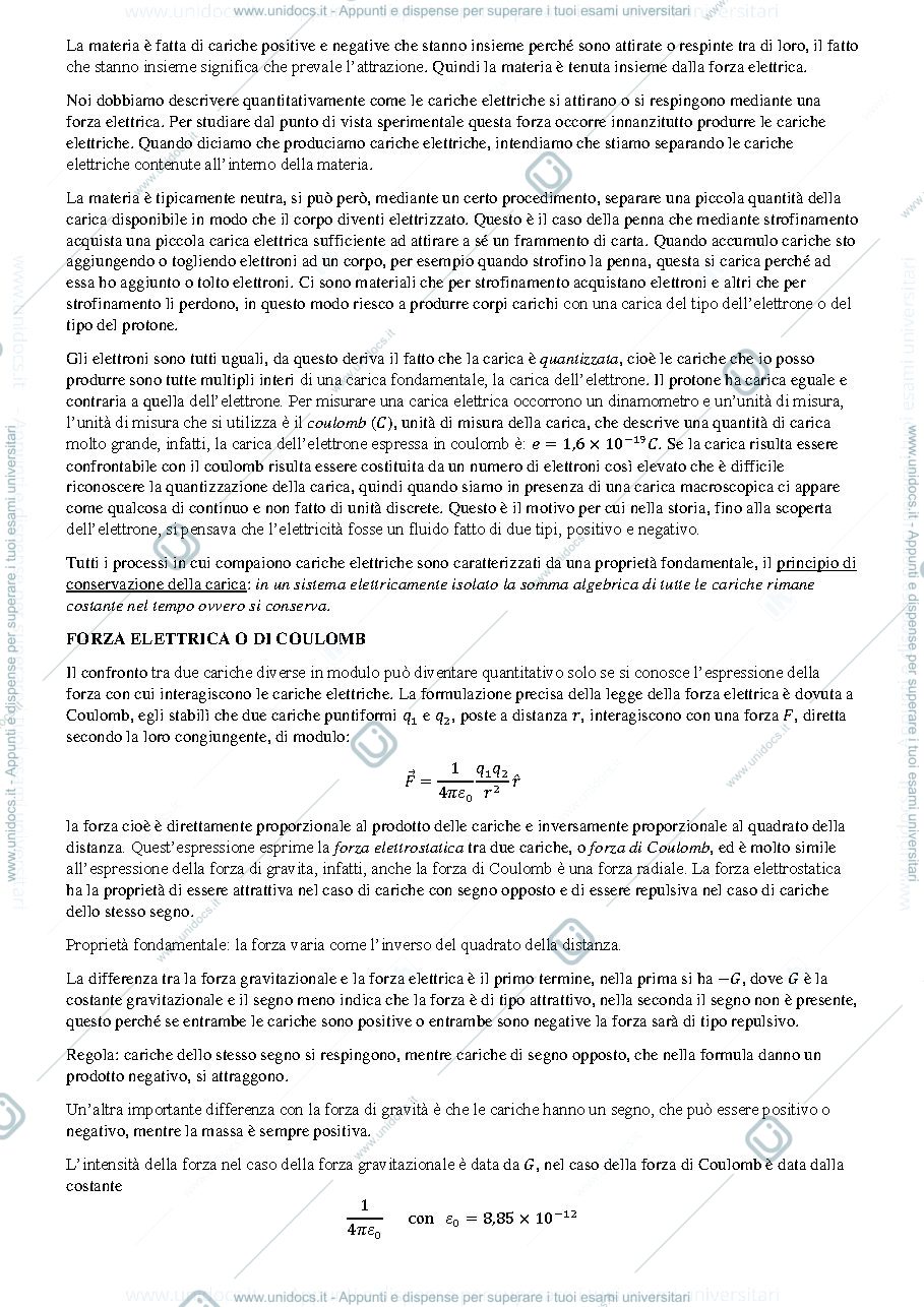 Anteprima pagina 2 — Appunti di Fisica II - modulo I