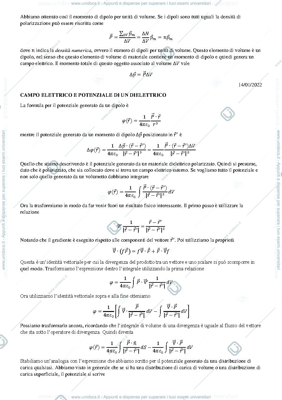 Anteprima pagina 1 — Appunti Fisica II - Modulo II