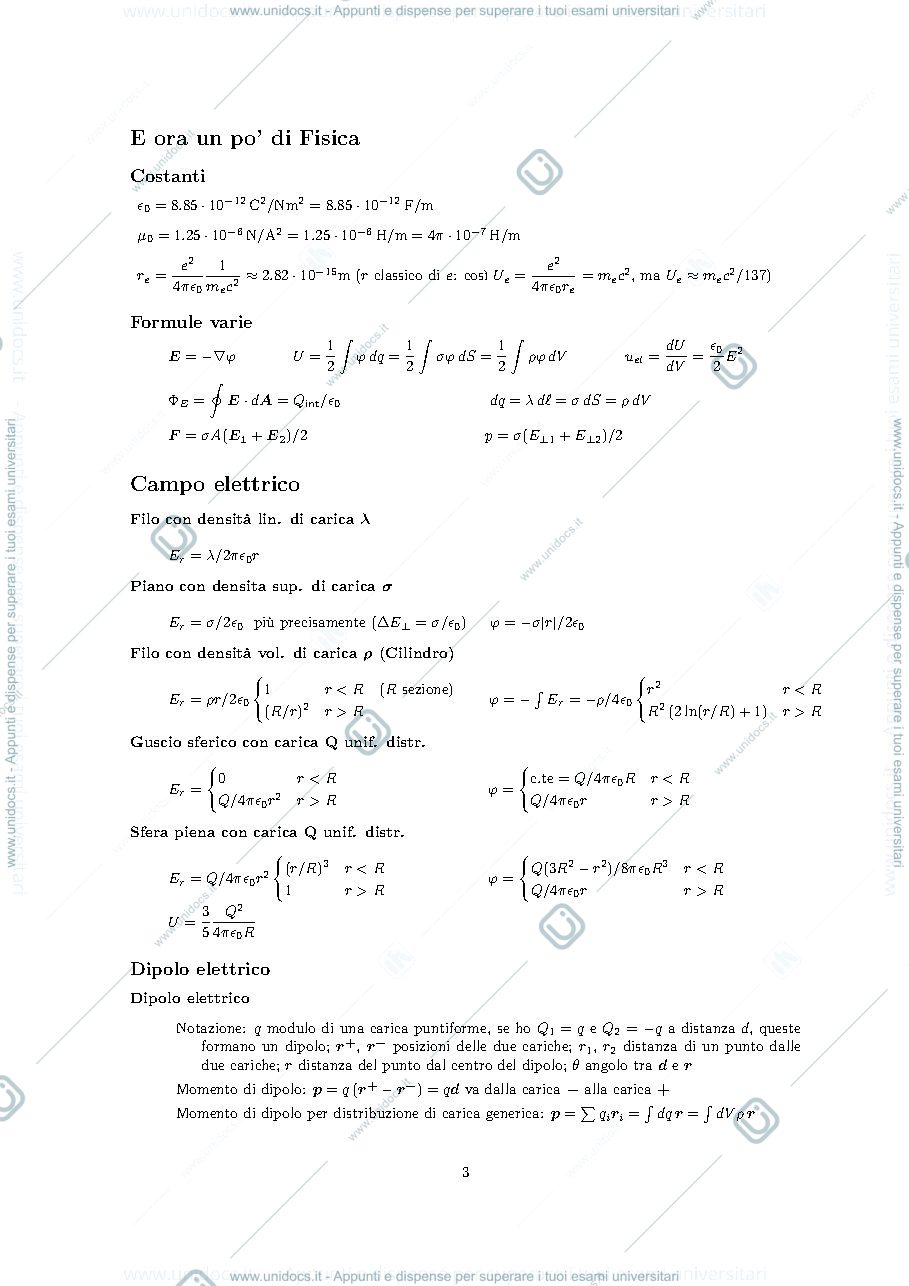 Anteprima pagina 3 — Riassunto Fisica 2