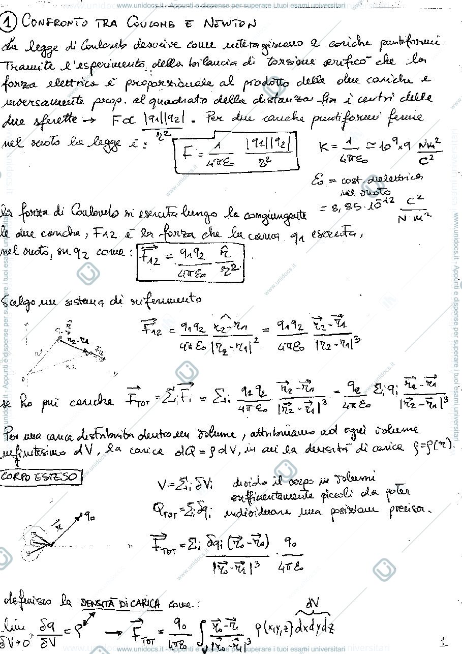 Anteprima pagina 3 — Schemi Fisica II - Appunti di lezione- Prof Sarti