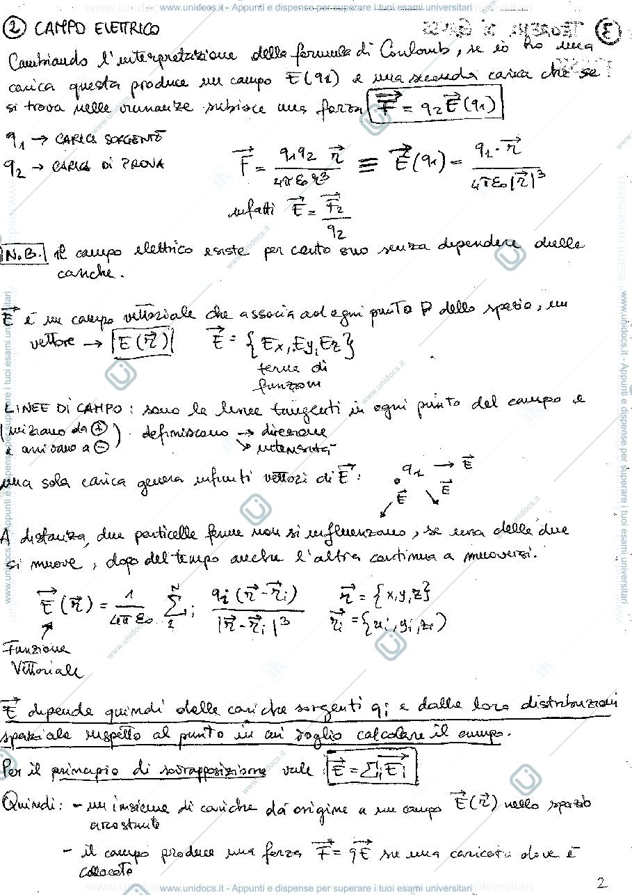 Anteprima pagina 5 — Schemi Fisica II - Appunti di lezione- Prof Sarti