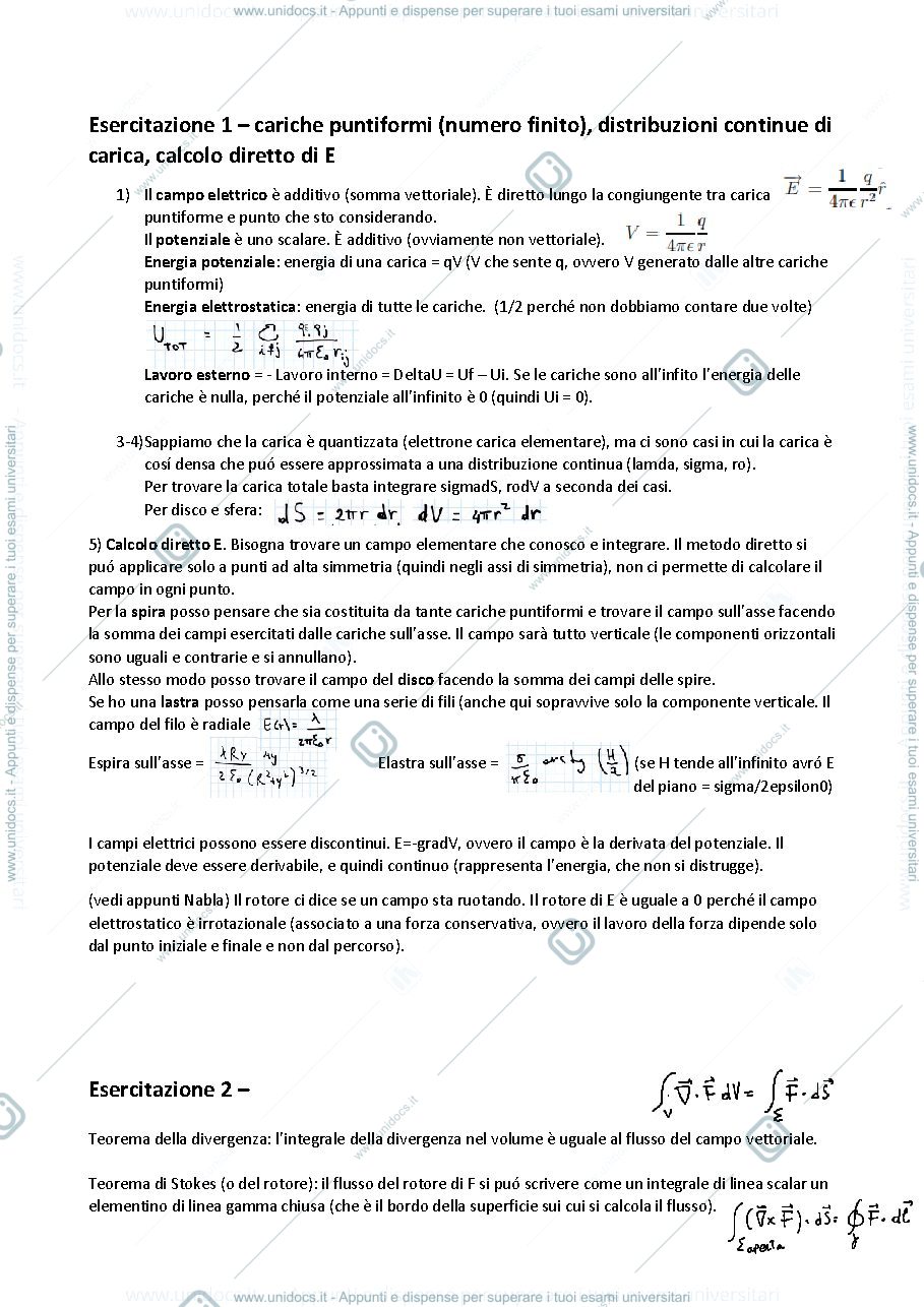 Anteprima pagina 1 — Fisica II