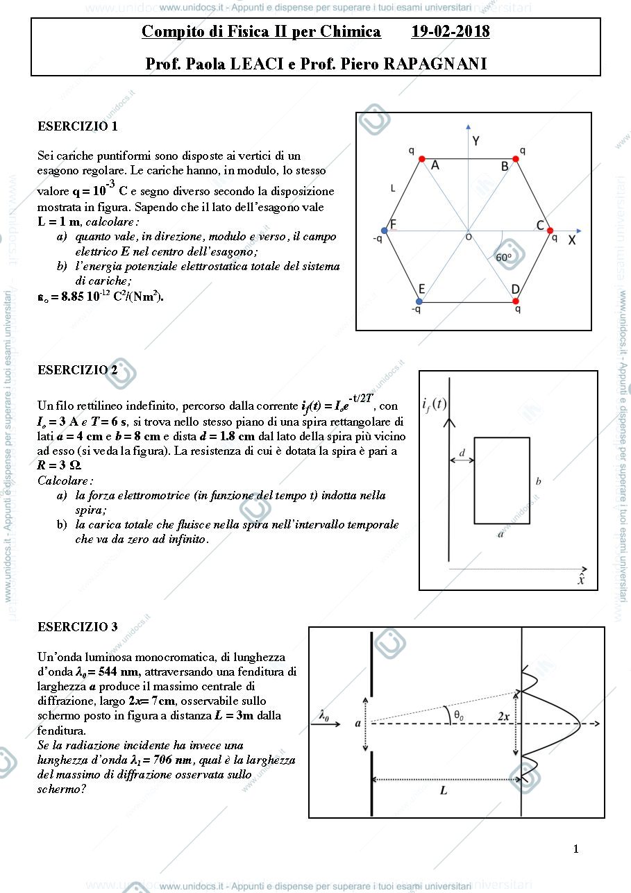 Anteprima pagina 1 — Esami