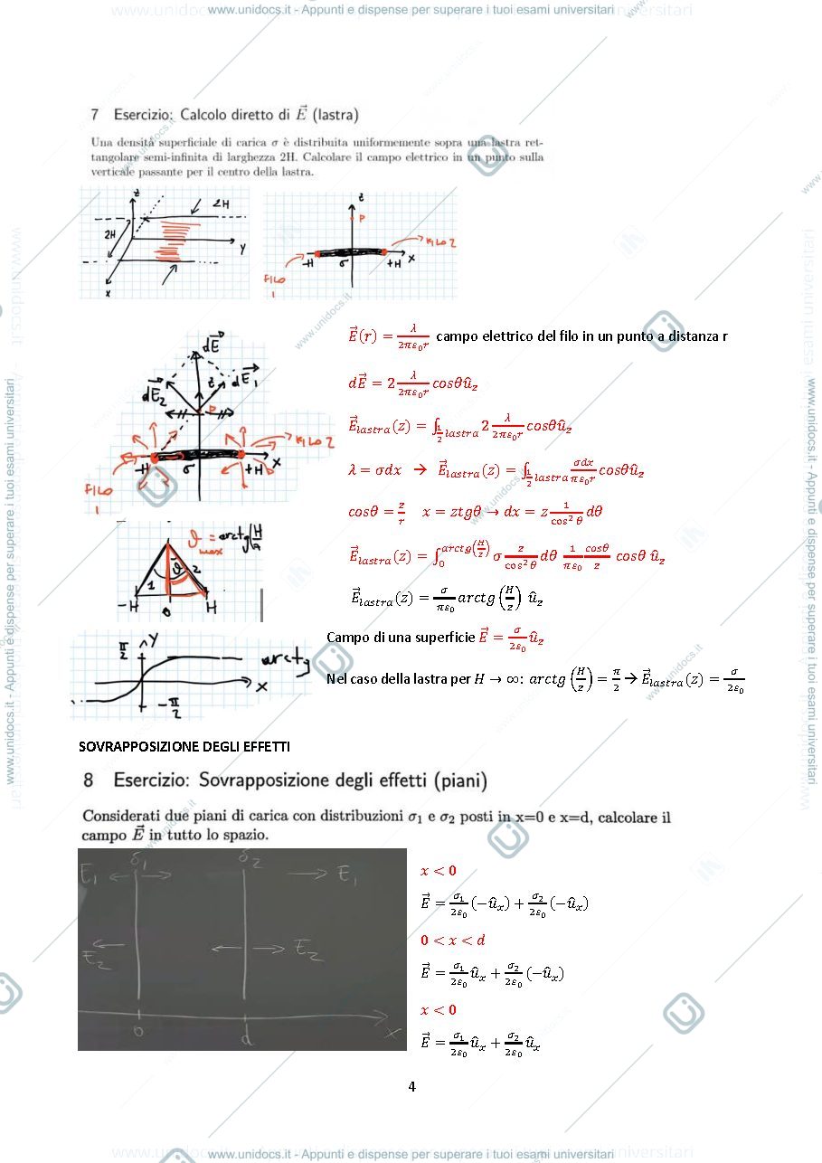 Anteprima pagina 4 — Appunti esercitazioni FISICA II