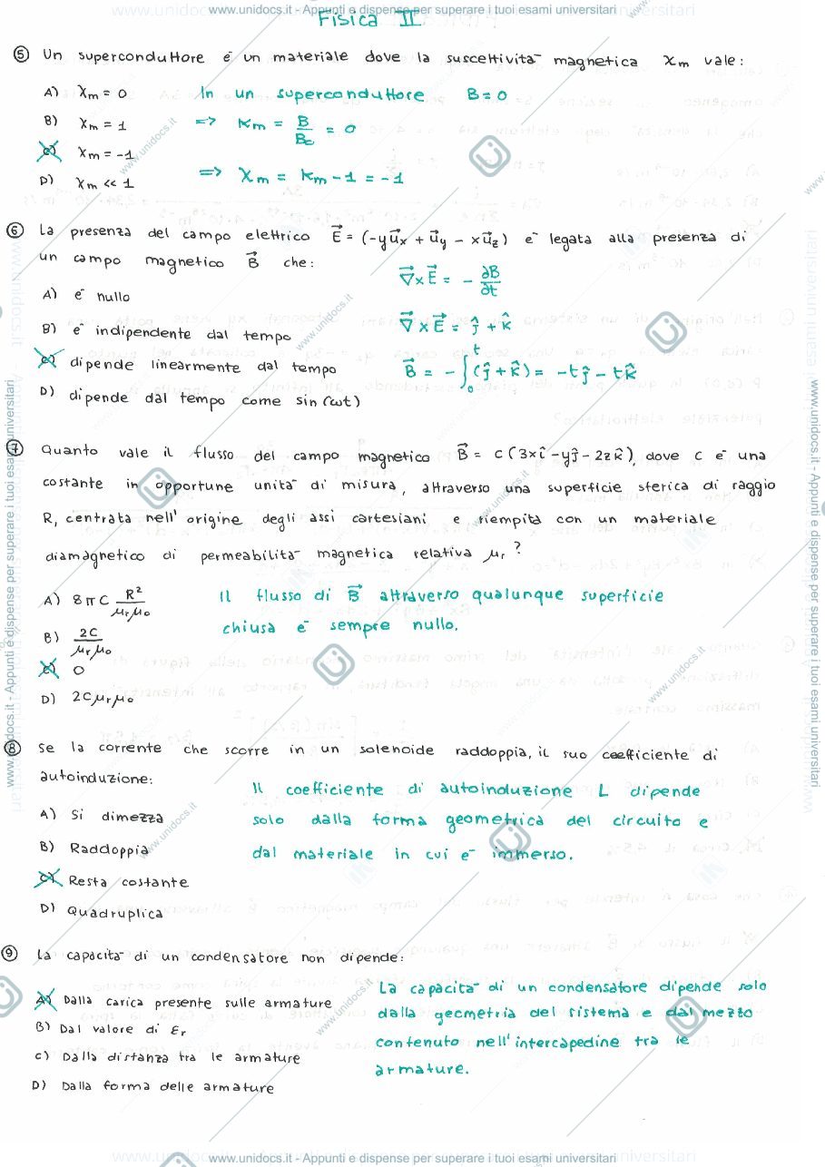 Anteprima pagina 2 — Quiz vari Fisica 2
