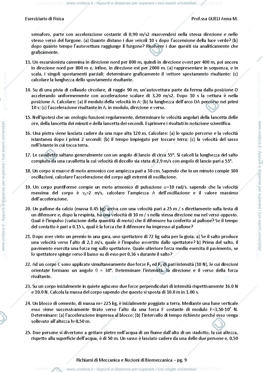 Anteprima pagina 2 — Eserciziario di fisica medica 