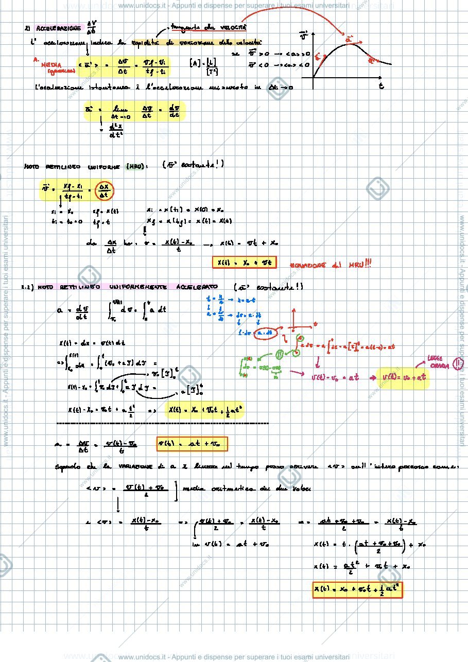 Anteprima pagina 2 — Fisica - cinematica 