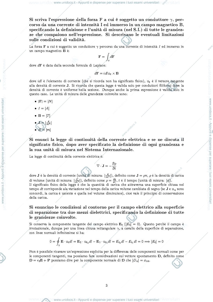 Anteprima pagina 3 — Raccolta di domande di teoria e soluzione