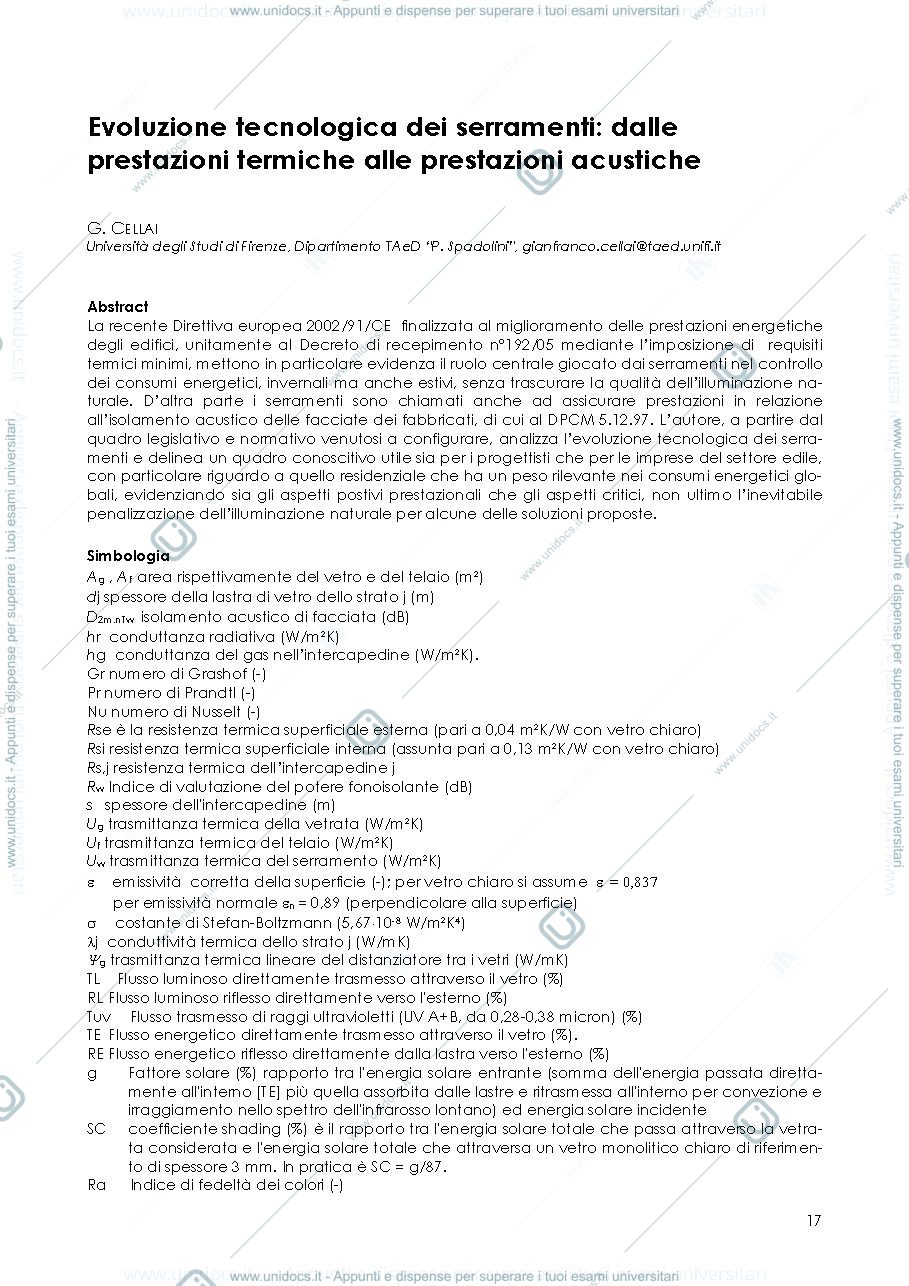 Anteprima pagina 1 — componenti finestrati