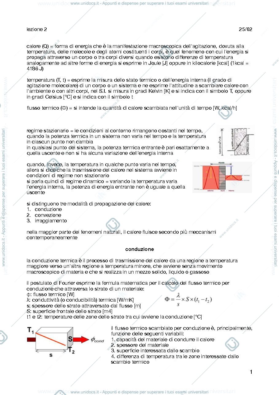 Anteprima pagina 1 — appunti fisica tecnica ambientale