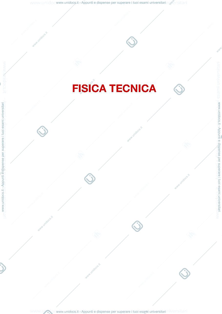 Anteprima pagina 1 — Appunti Fisica Tecnica