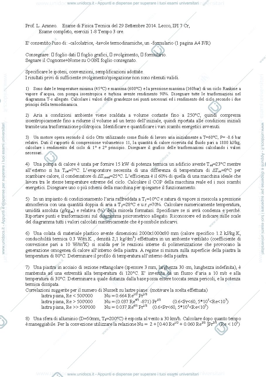 Anteprima pagina 1 — FT_Esame78_Testo esami prof: Araneo