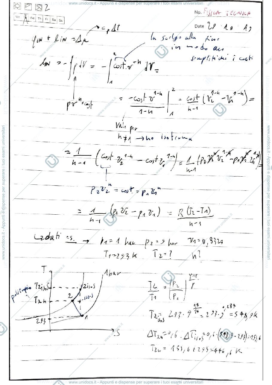 Anteprima pagina 2 — appunti 19-20 Fisica tecnica e macchine prof: Araneo