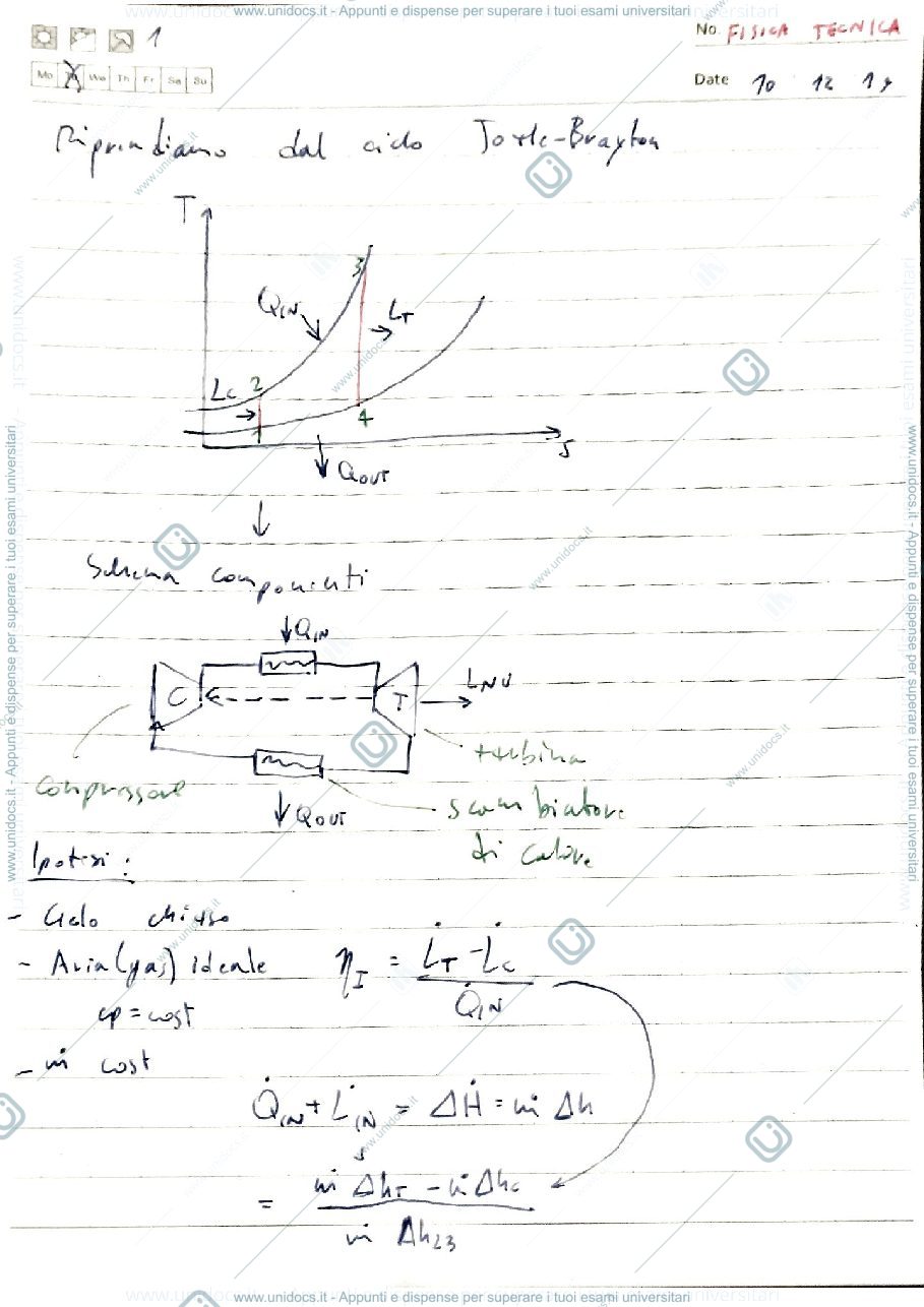 Anteprima pagina 1 — appunti 19-20 Fisica tecnica e macchine prof: Araneo