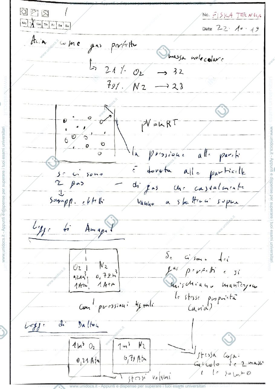 Anteprima pagina 1 — appunti 19-20 Fisica tecnica e macchine prof: Araneo