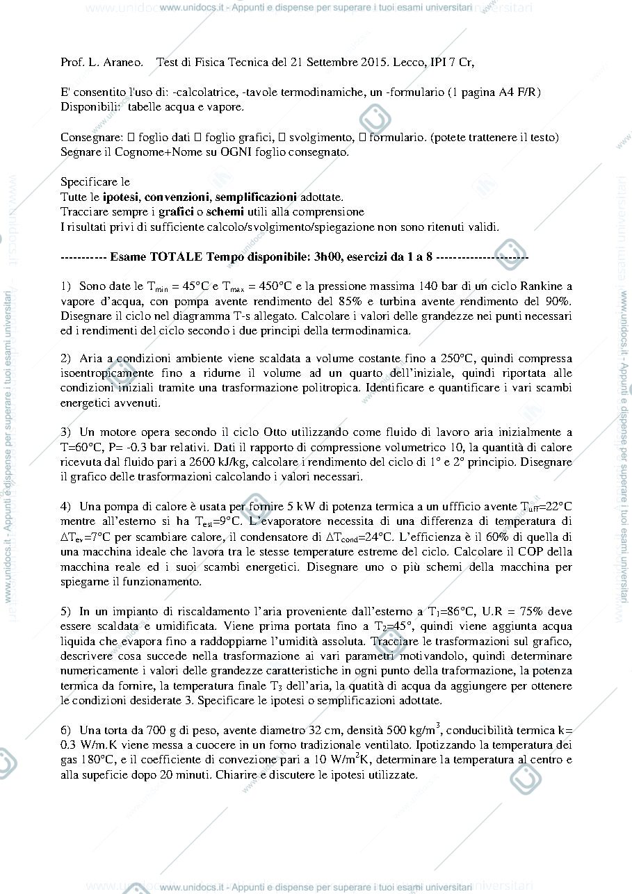 Anteprima pagina 1 — FT_Esame86_Testo esami prof: Araneo