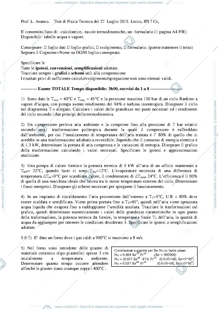 Anteprima pagina 1 — FT_Esame84_Testo esami prof: Araneo
