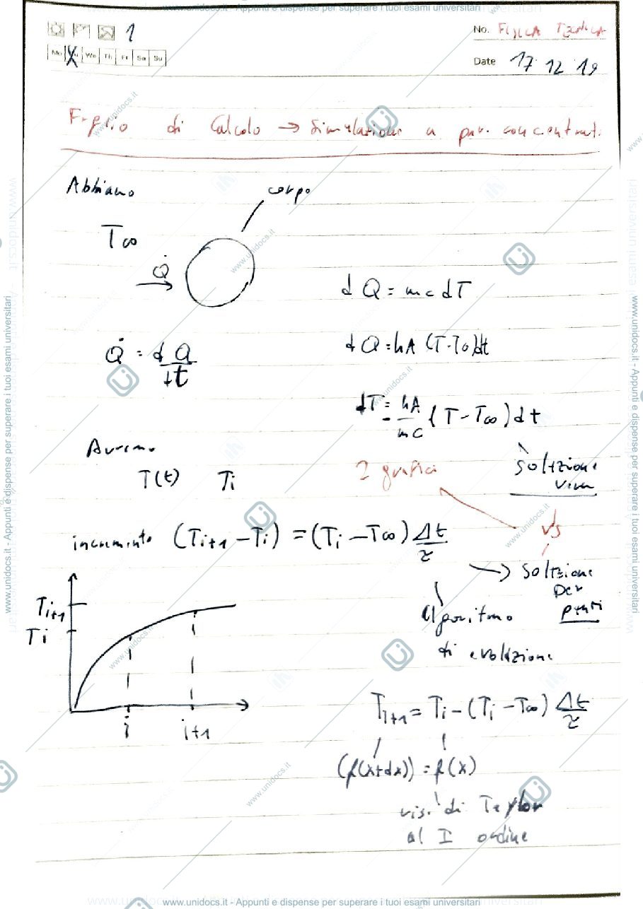 Anteprima pagina 1 — appunti 19-20 Fisica tecnica e macchine prof: Araneo