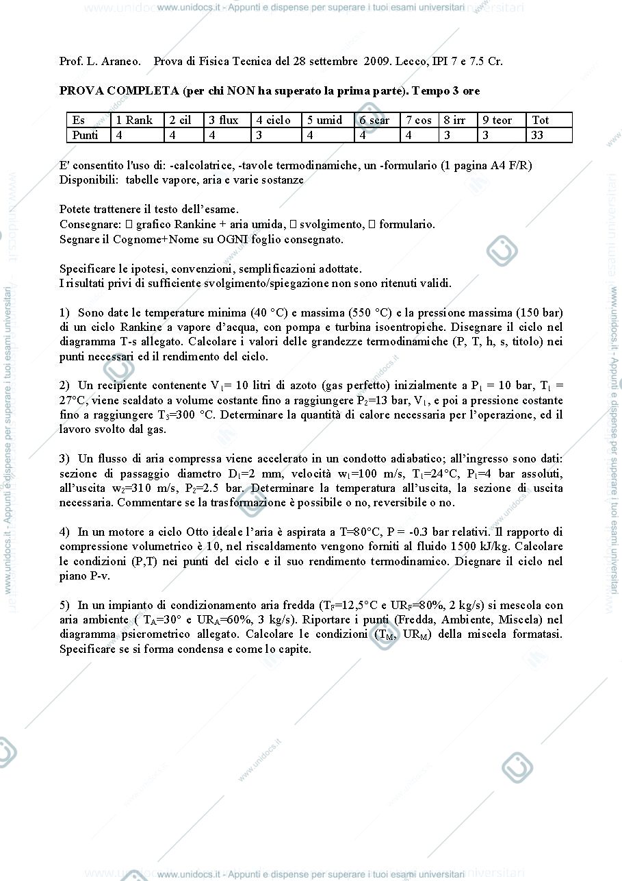 Anteprima pagina 1 — FT_Esame47_29sett09_TestoValori esami prof: Araneo