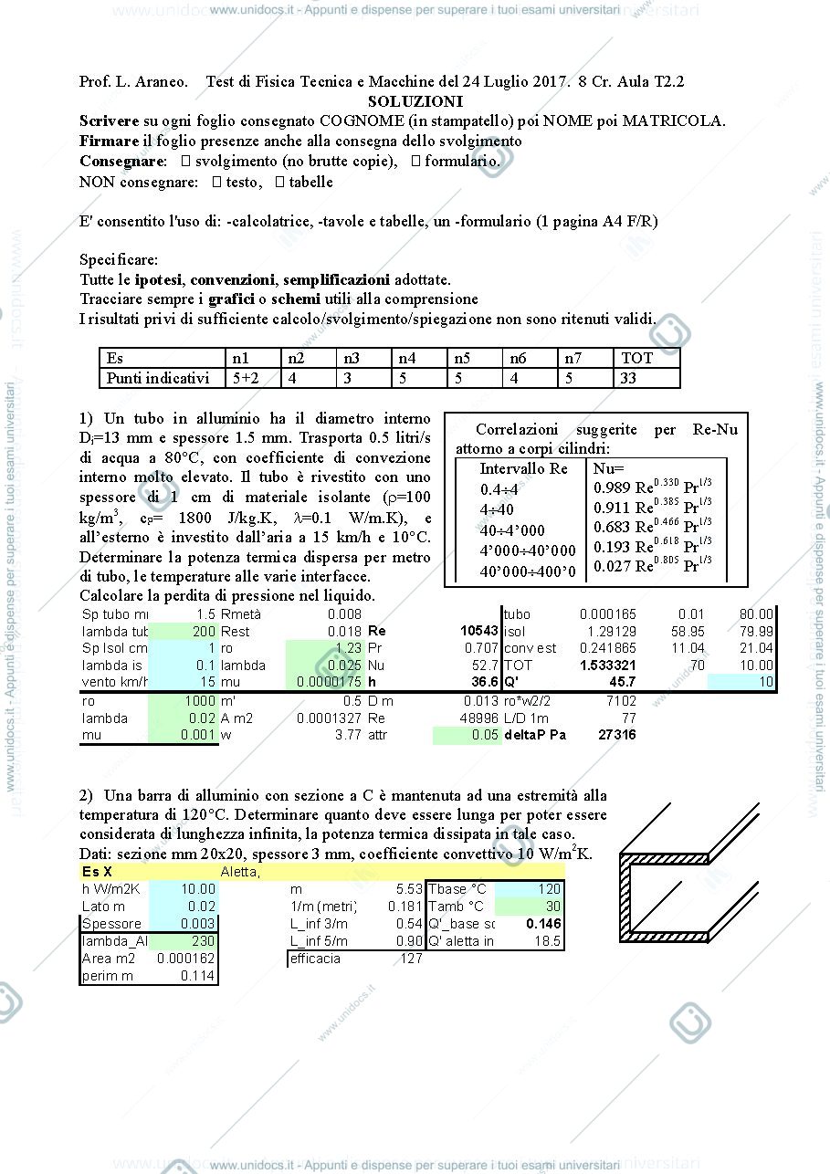 Anteprima pagina 1 — FTM_Esame12_24lug2017_TestoSoluzione esami prof: Araneo