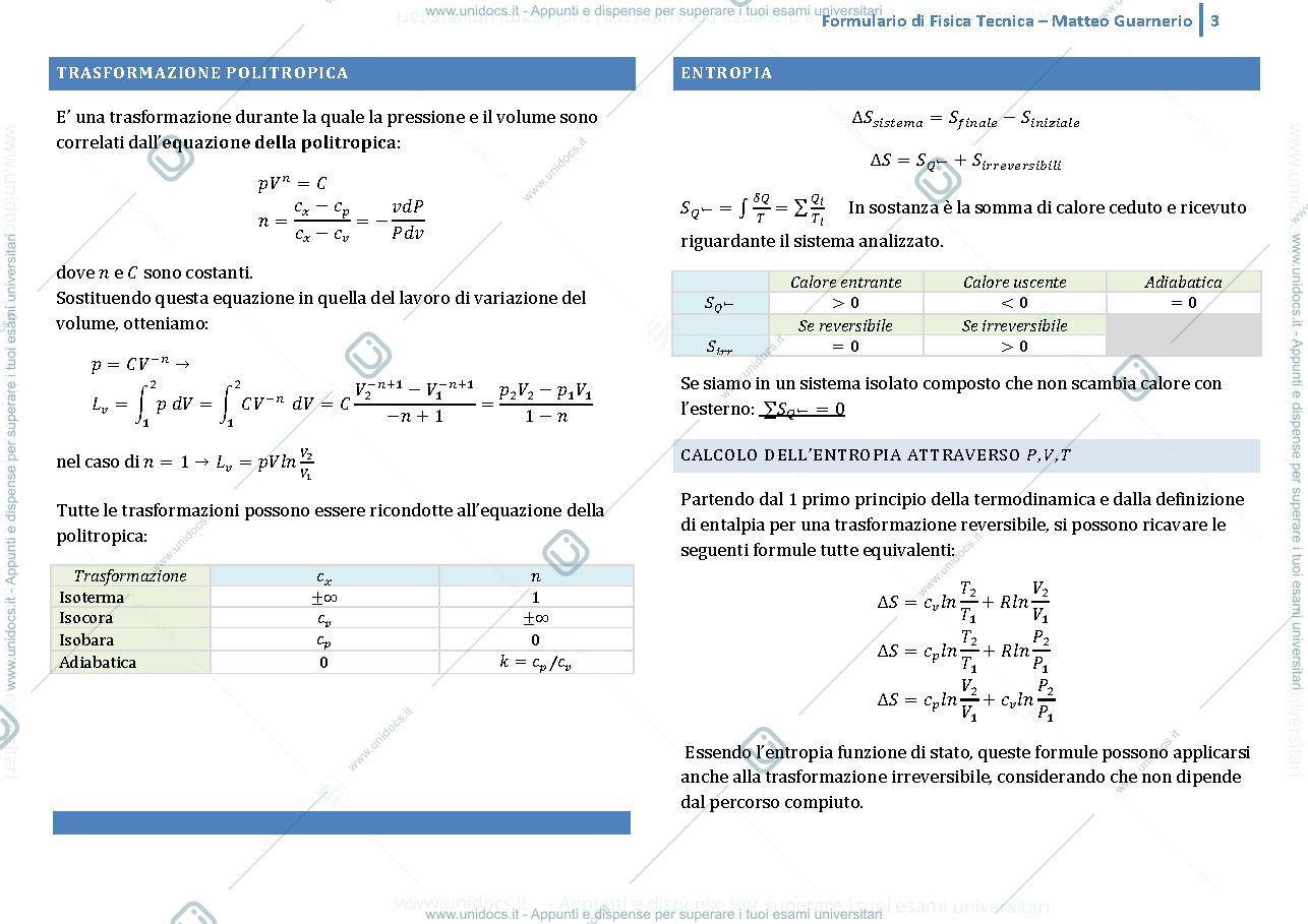 Anteprima pagina 3 — formulari 19-20 Fisica tecnica e macchine prof: Araneo