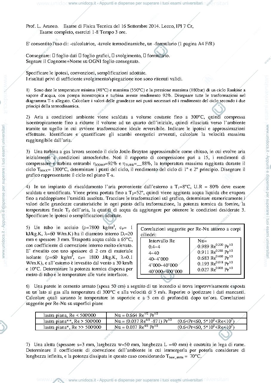 Anteprima pagina 1 — FT_Esame77_Testo esami prof: Araneo