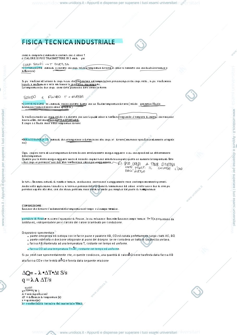 Anteprima pagina 1 — fisica tecnica 