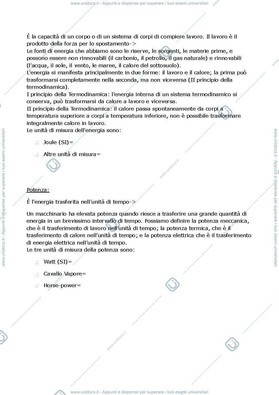 Anteprima pagina 3 — Riassunto programma fisica tecnica industriale