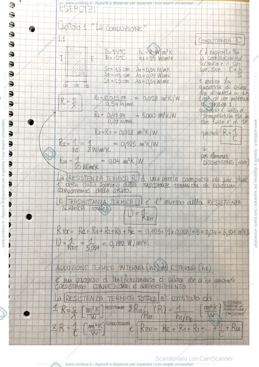 Anteprima pagina 1 — Fisica tecnica parte irraggiamento e trasmissione calore 