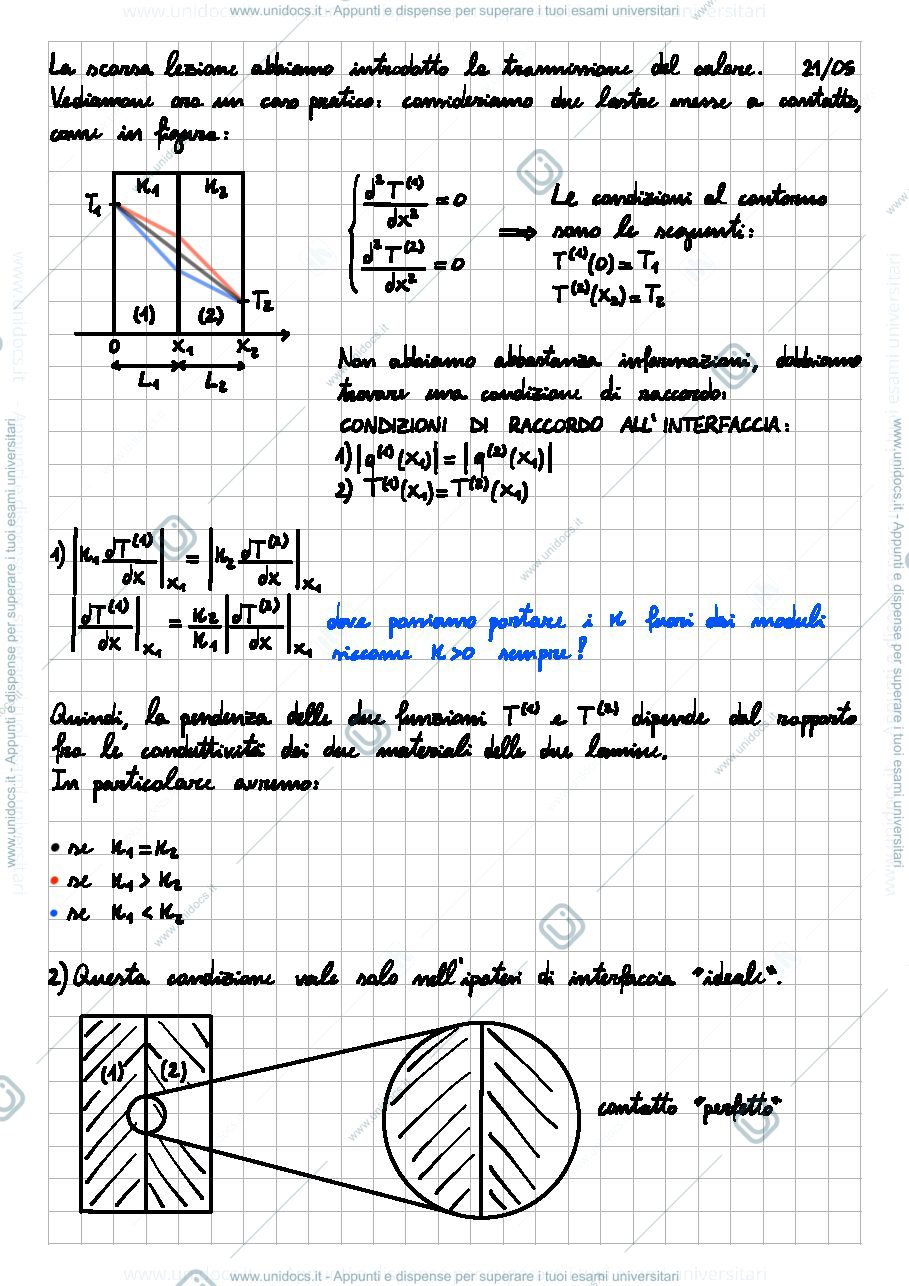 Anteprima pagina 1 — Scambio termico per diverse geometrie 