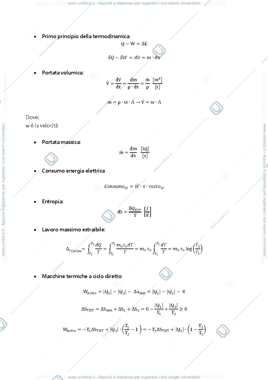 Anteprima pagina 2 — Formulario Fisica Tecnica