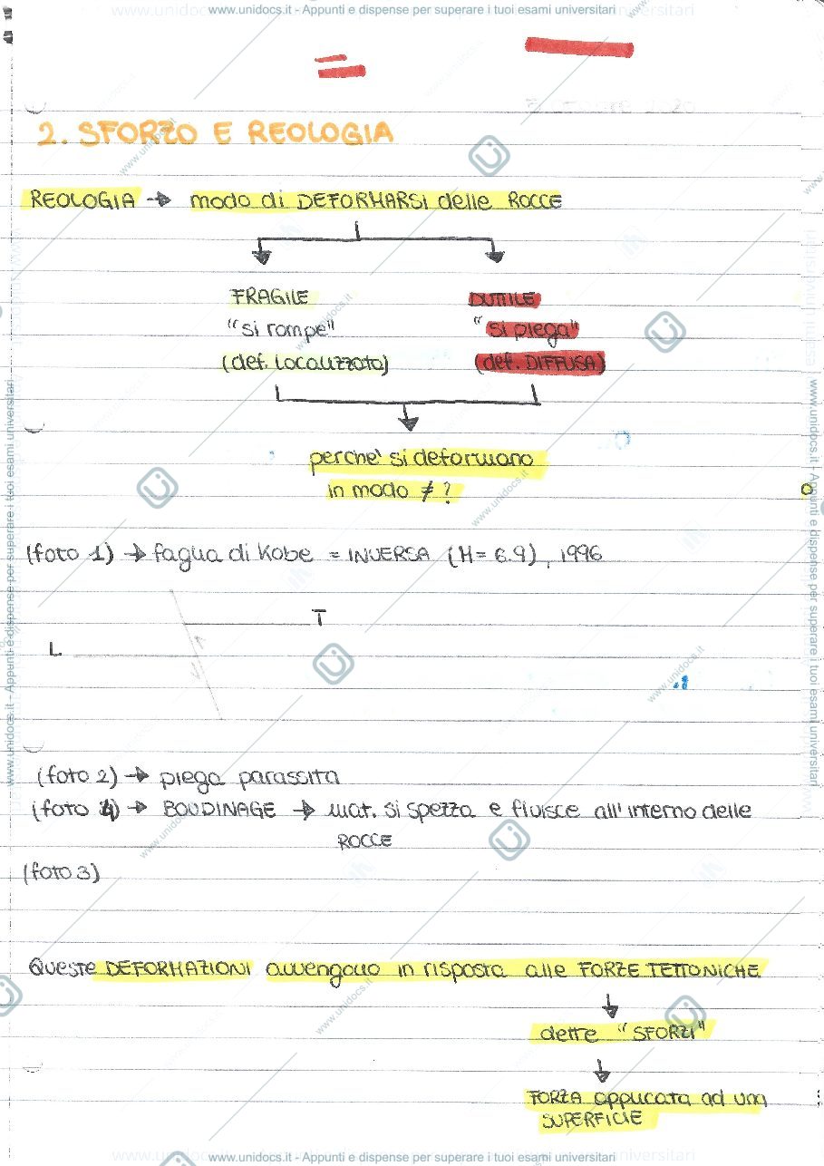 Anteprima pagina 1 — Sforzo e Reologia
