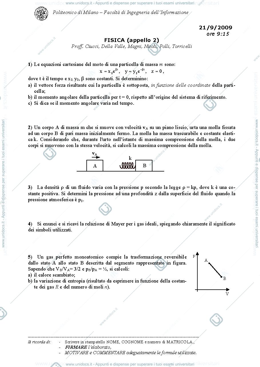 Anteprima pagina 1 — AA_2008-2009_TdE_2009_09_21 esame Prof. Crespi