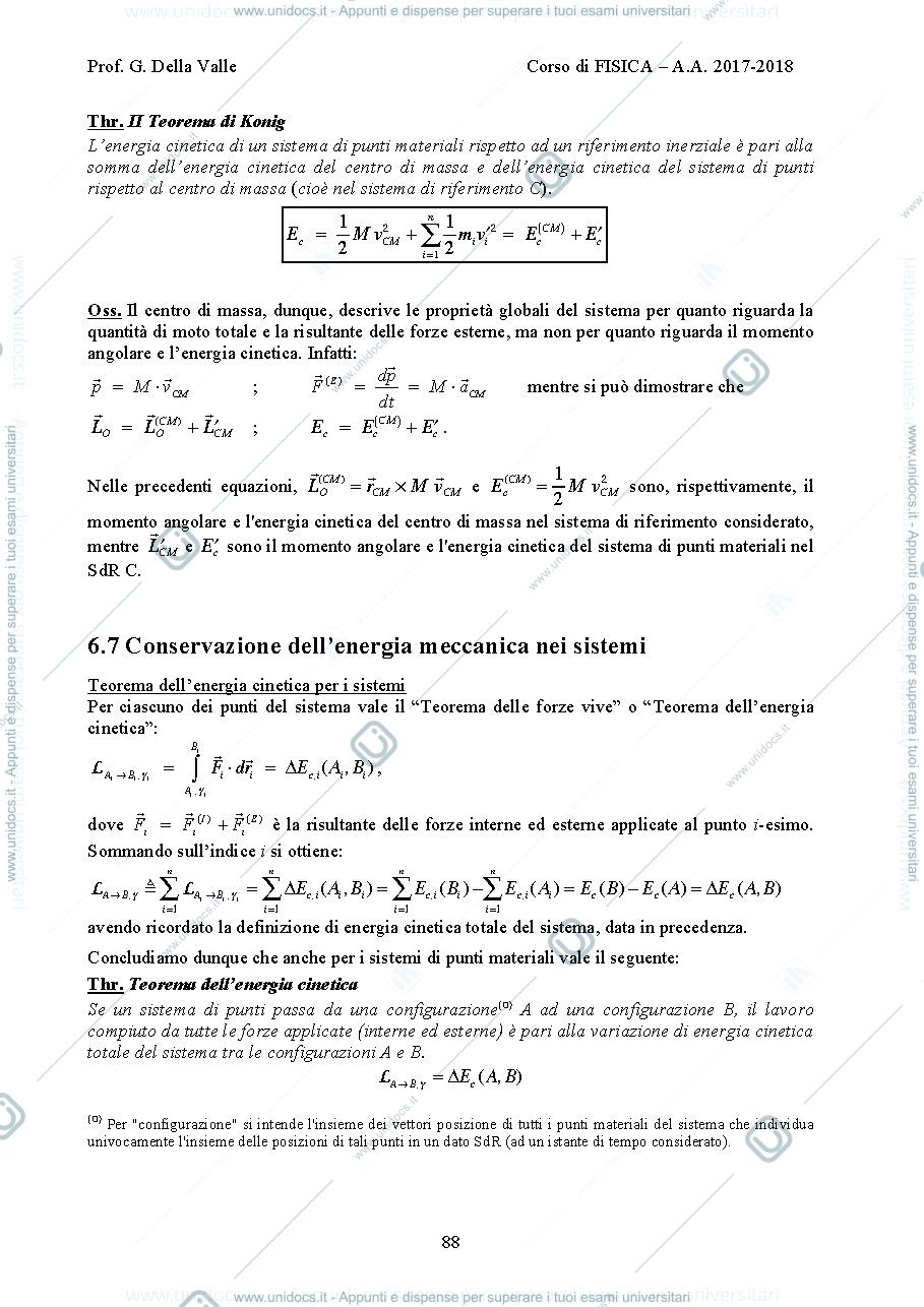 Anteprima pagina 2 — Teoremi di Konig  lezioni Prof. G. Della Valle
