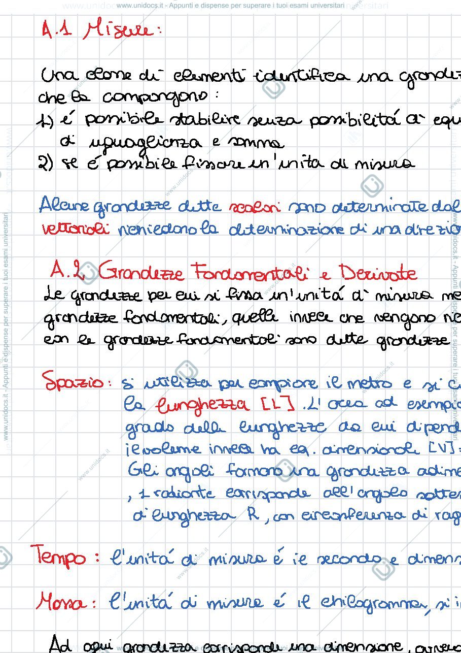 Anteprima pagina 1 — Appunti di meccanica 