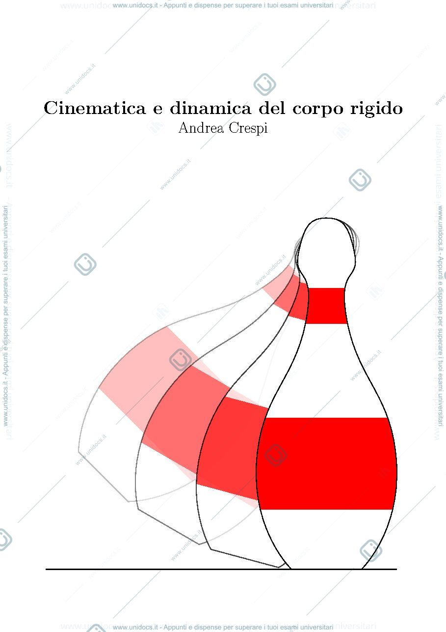 Anteprima pagina 1 — Meccanica dei sistemi rigidi lezioni Prof. Crespi