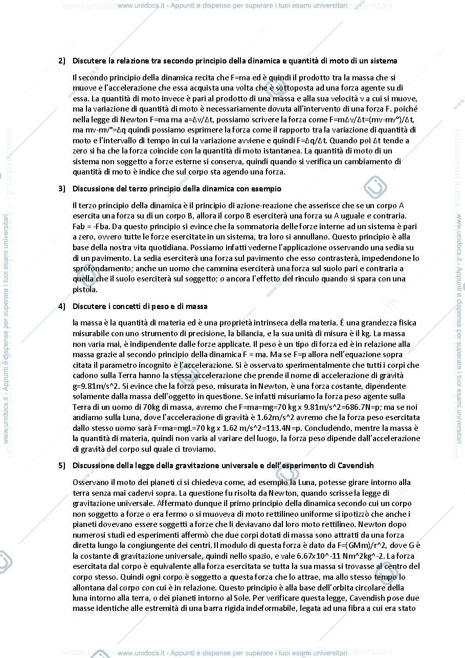 Anteprima pagina 2 — Domande Fisica spiegate