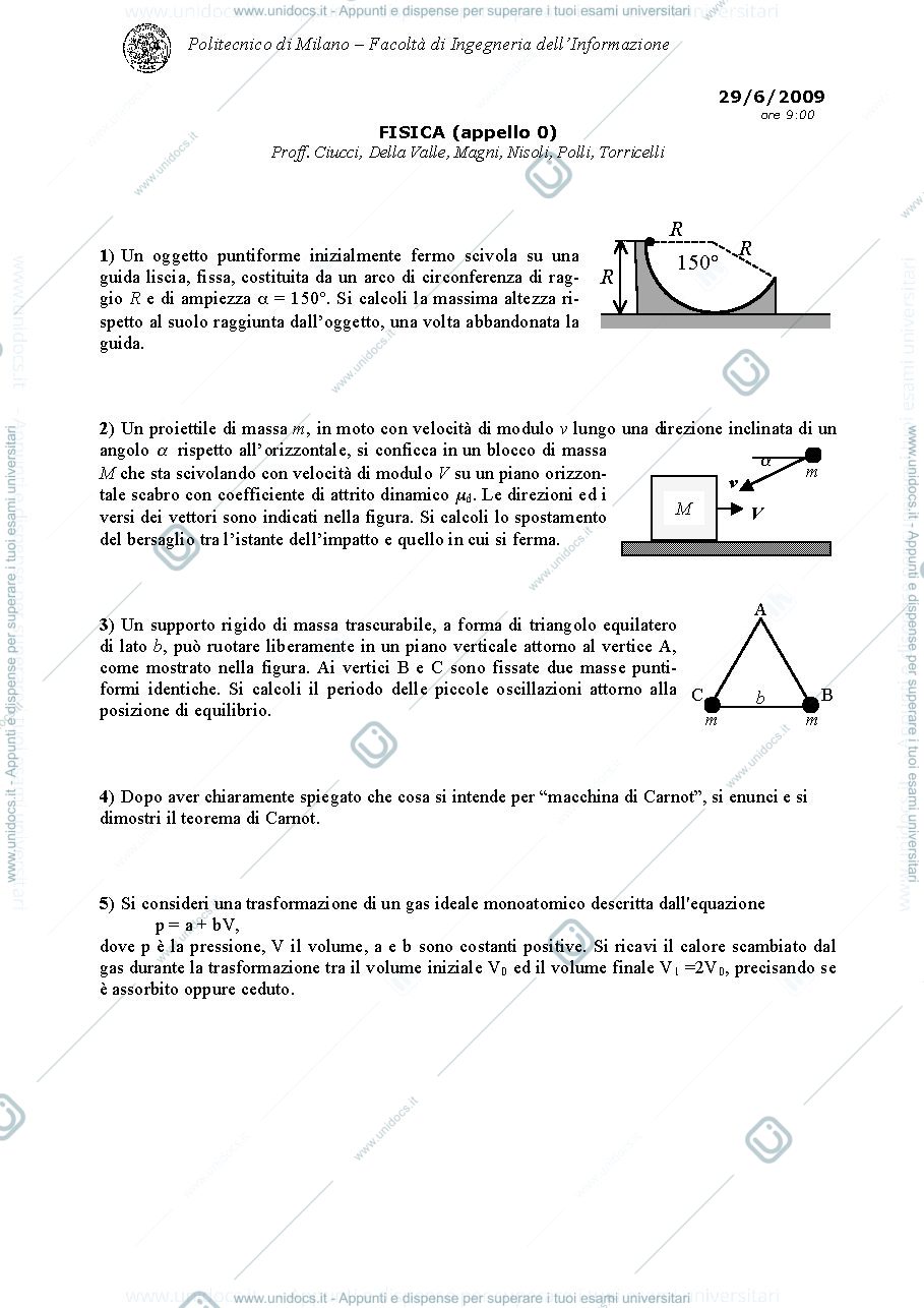 Anteprima pagina 1 — AA_2008-2009_TdE_2009_06_29 esame Prof. Crespi