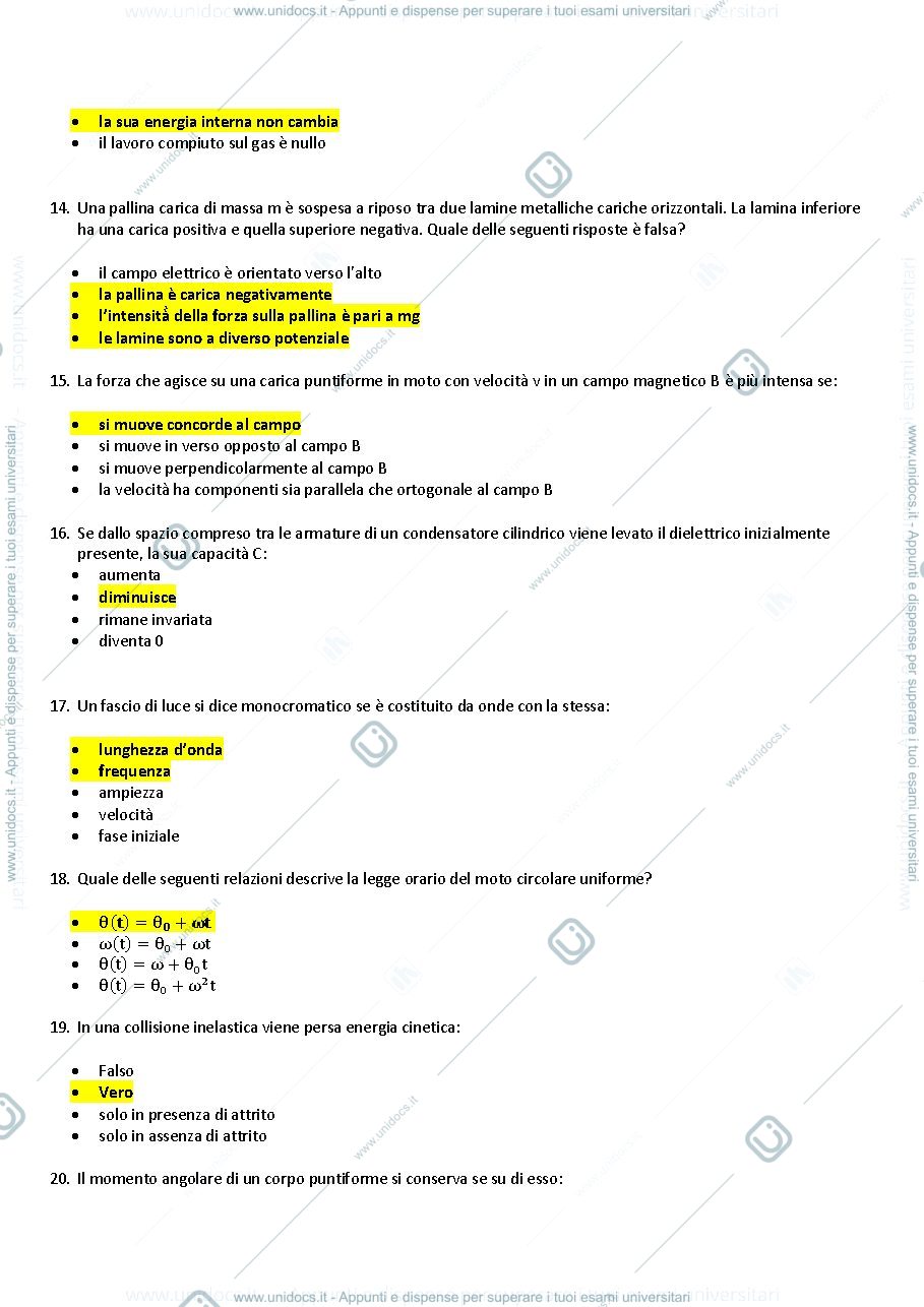 Anteprima pagina 3 — Domande esame 