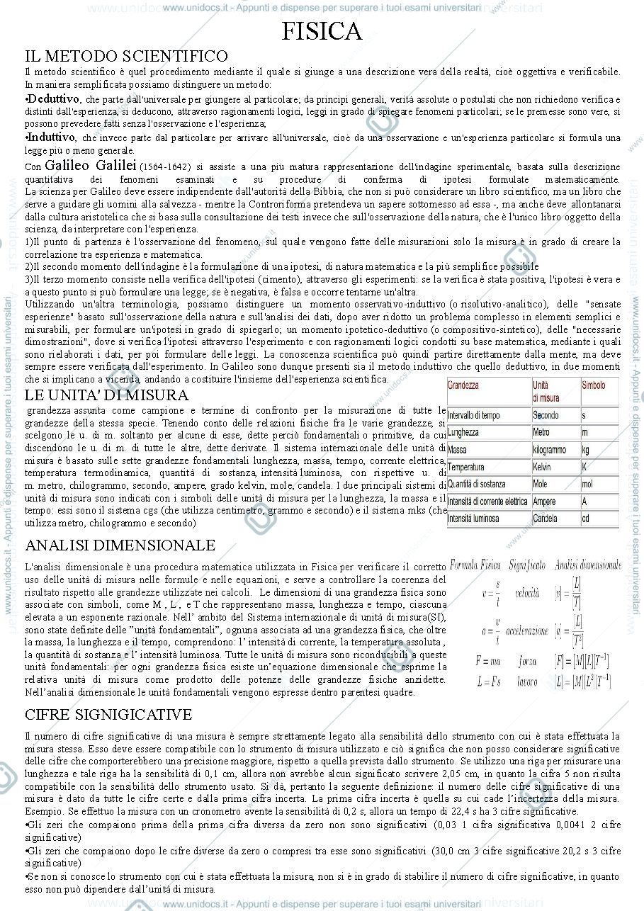 Anteprima pagina 1 — FISICA
