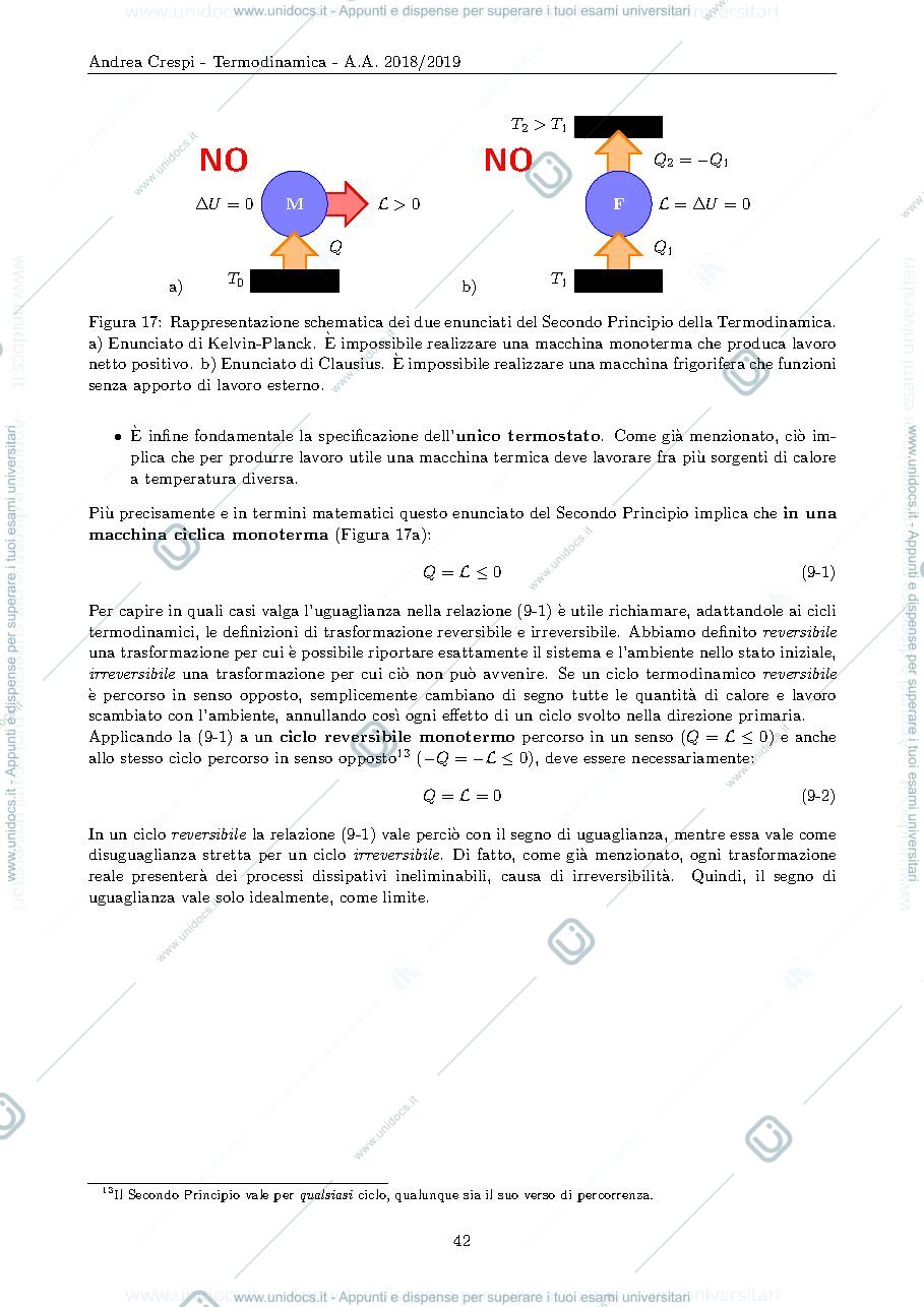 Anteprima pagina 2 — MODULO 2 - Termodinamica (4) lezioni Prof. Crespi