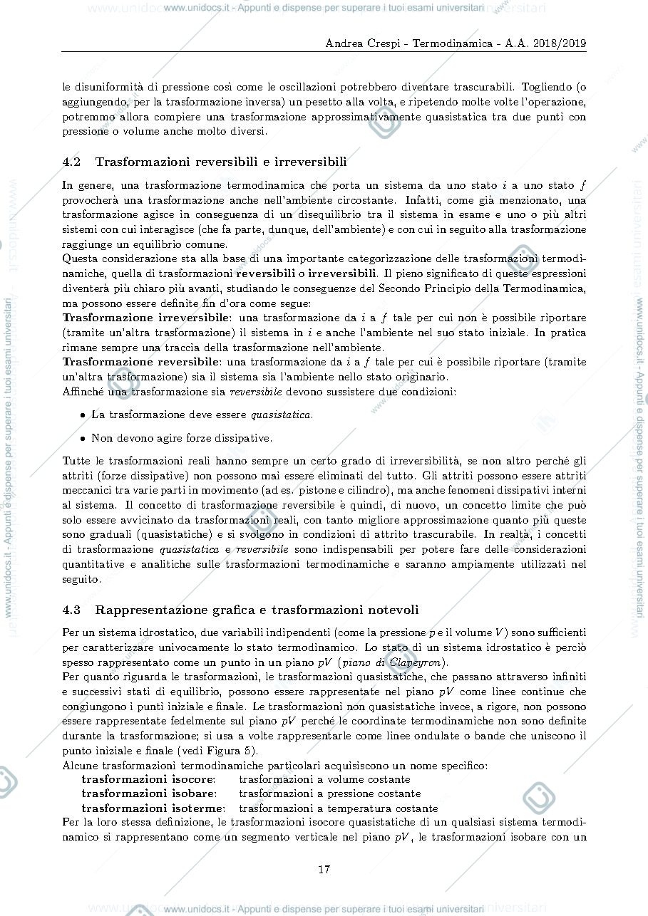 Anteprima pagina 2 — MODULO 2 - Termodinamica (2) lezioni Prof. Crespi
