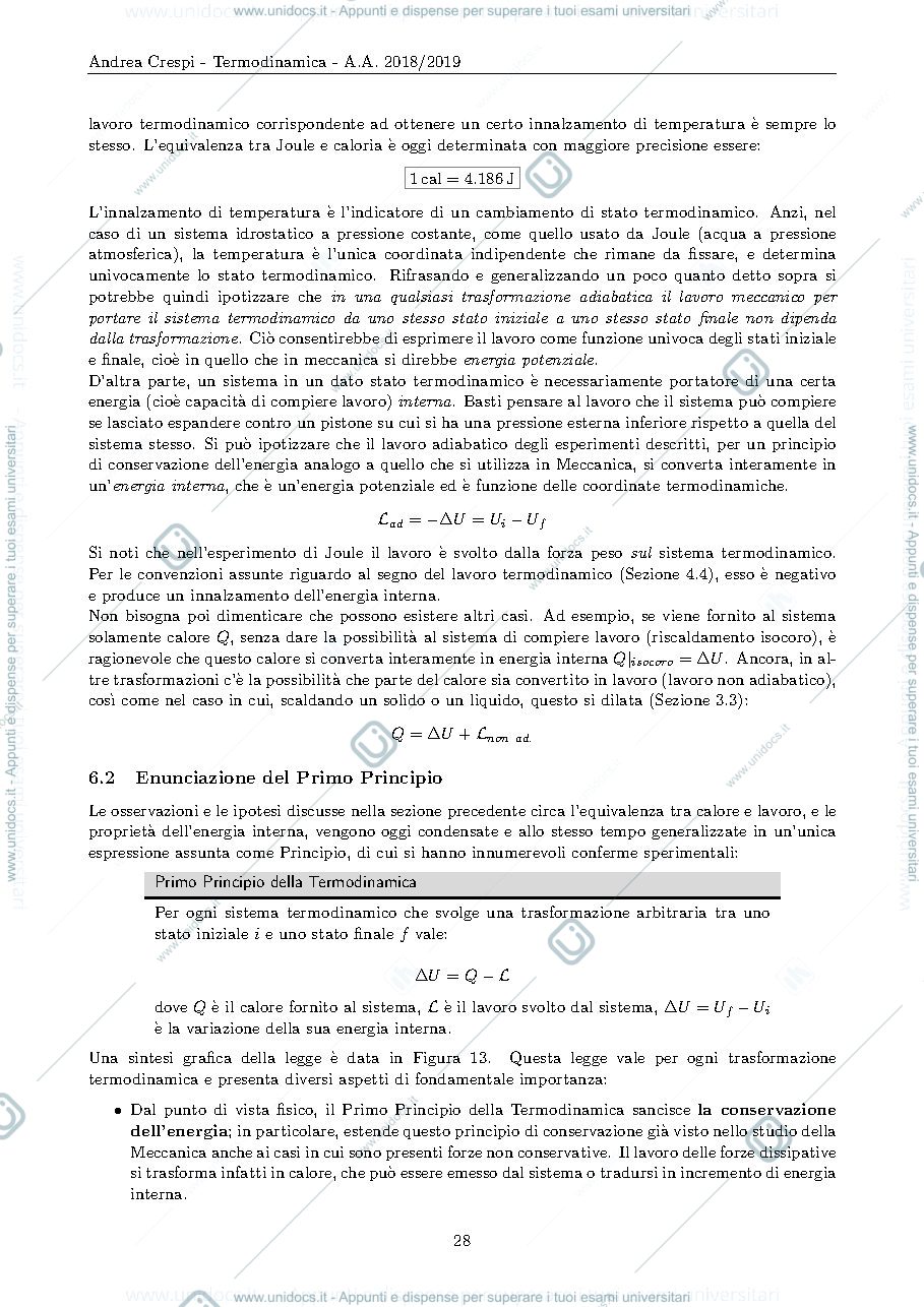Anteprima pagina 2 — MODULO 2 - Termodinamica (3) lezioni Prof. Crespi
