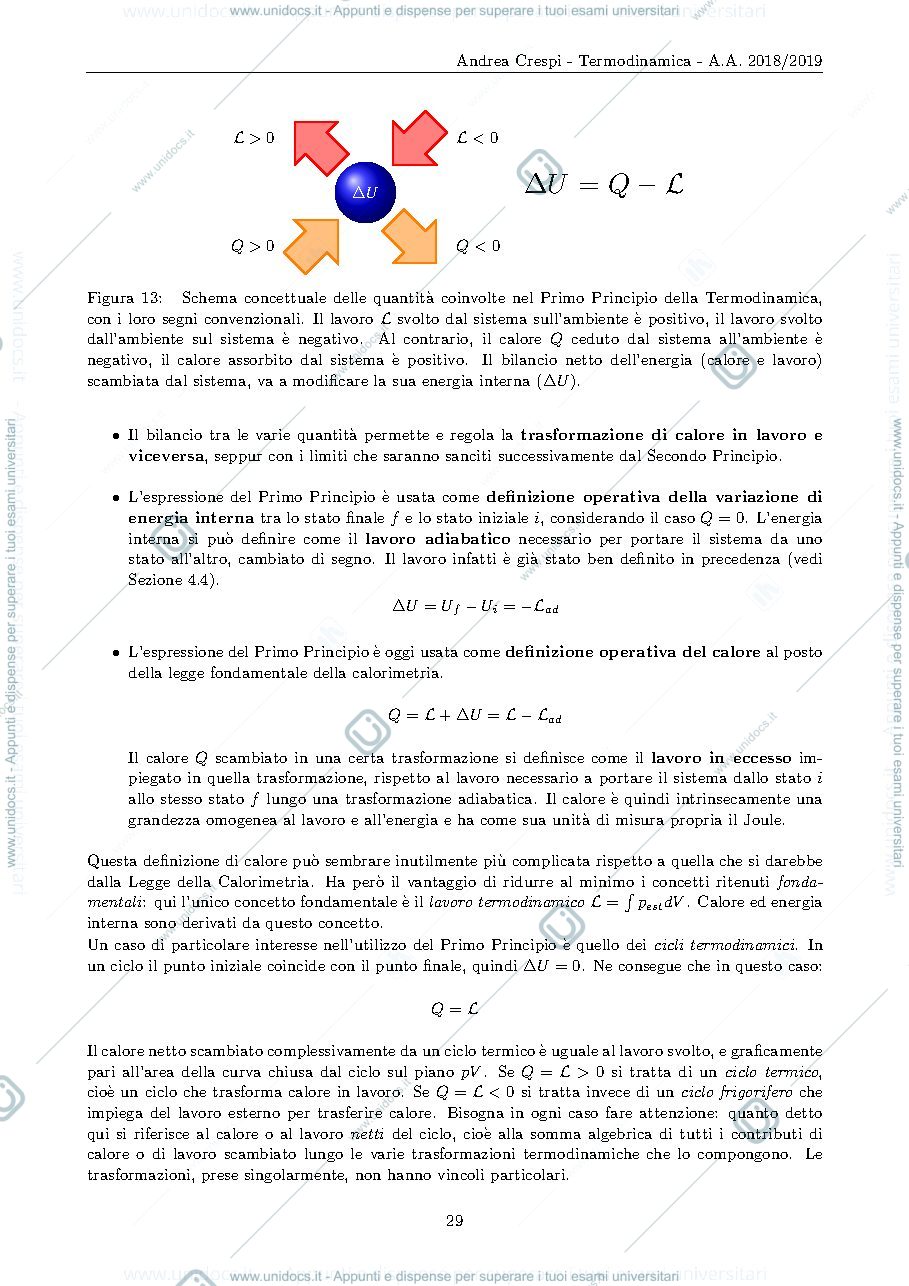 Anteprima pagina 3 — MODULO 2 - Termodinamica (3) lezioni Prof. Crespi