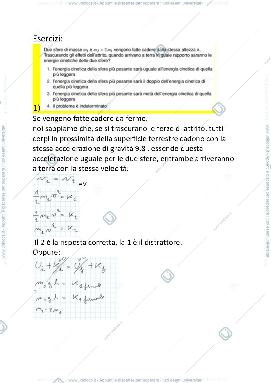Anteprima pagina 1 — esercizi energia