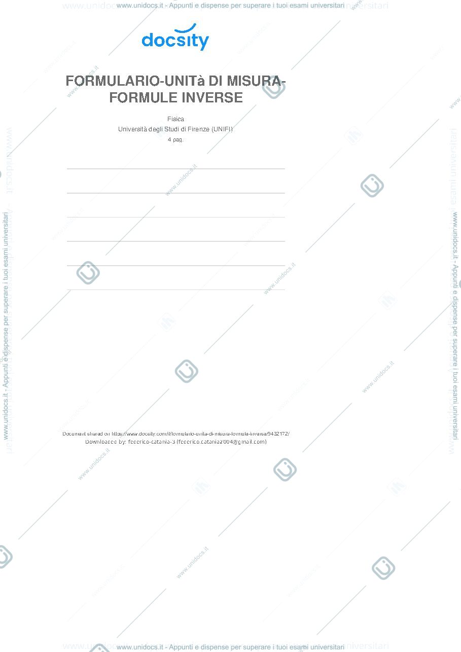 Anteprima pagina 1 — Formulario esame scritto