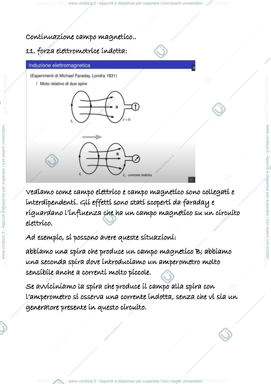 Anteprima pagina 1 — continuazione campo magnetico